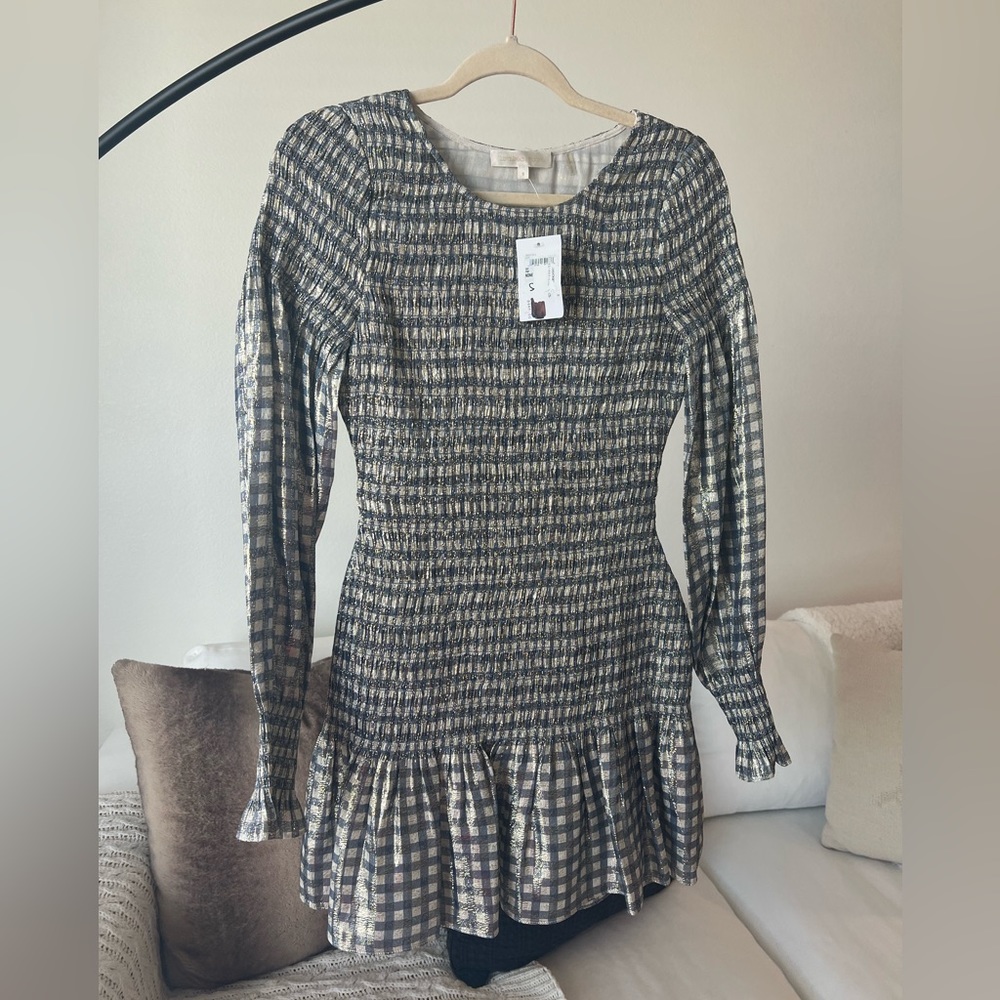Loveshackfancy *BRAND NEW* Smocked Metallic Dress - Picture 1 of 3